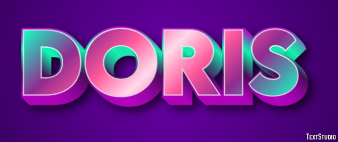 Doris Text effect