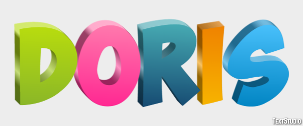Doris Text effect