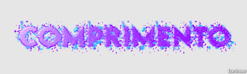 Comprimento Efeito do texto