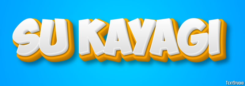 Su Kayağı Metin Efekti