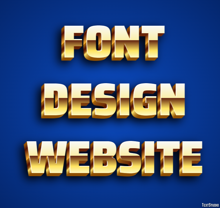 Font Design Website テキスト効果