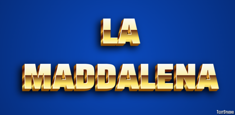 La Maddalena Effetto testo