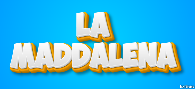 La Maddalena Texteffekt