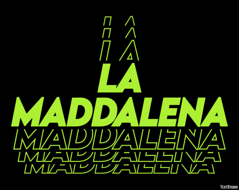 La Maddalena Effetto testo