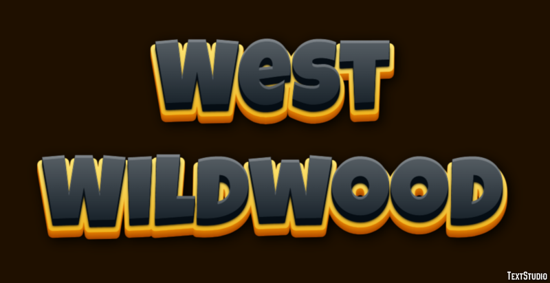 West Wildwood Effetto testo