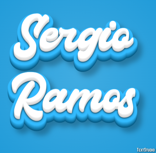 Sergio Ramos Efekt tekstowy