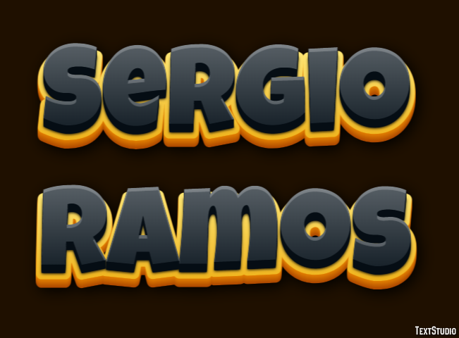 Sergio Ramos Efekt tekstowy