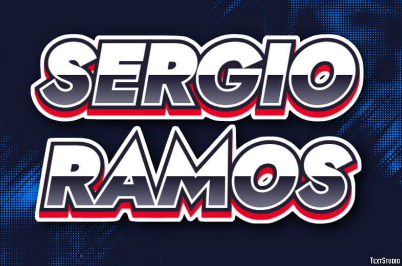 Sergio Ramos Effetto testo