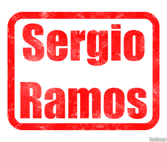 Sergio Ramos Effetto testo