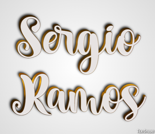 Sergio Ramos Efekt tekstowy