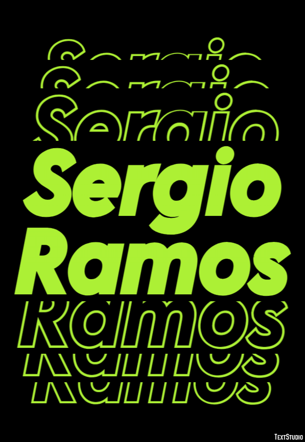 Sergio Ramos Tekst Effect