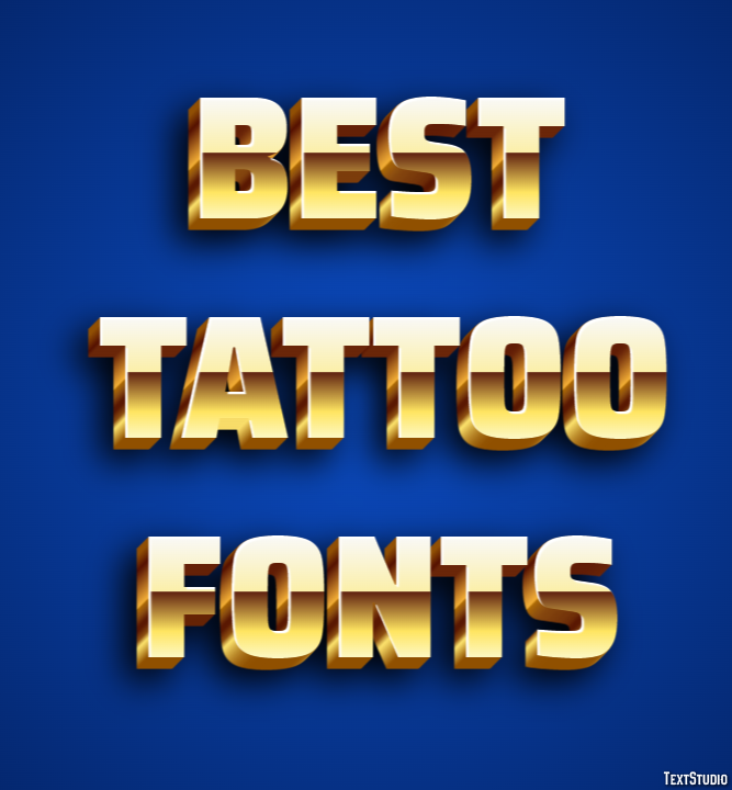 Best Tattoo Fonts Texteffekt