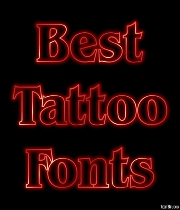 Best Tattoo Fonts Effet de Texte