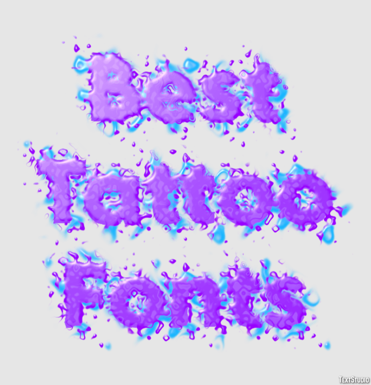 Best Tattoo Fonts Efecto de Texto
