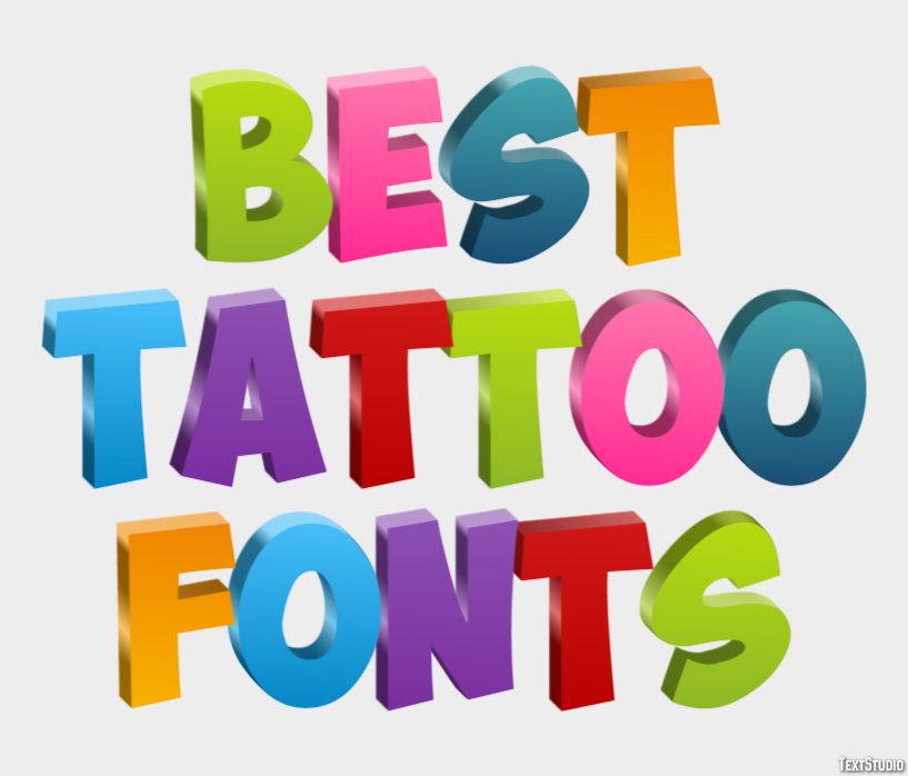 Best Tattoo Fonts Efekt tekstowy