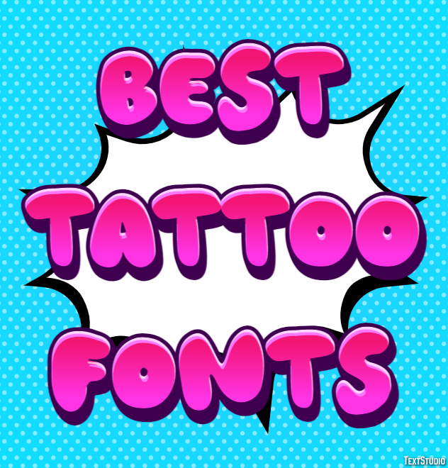 Best Tattoo Fonts Efekt tekstowy
