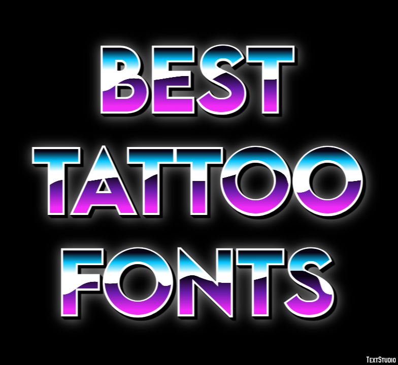 Best Tattoo Fonts Effet de Texte