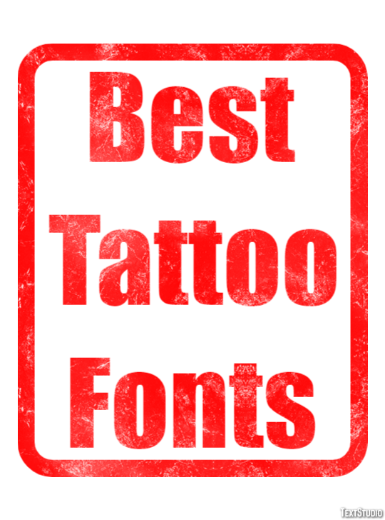 Best Tattoo Fonts Efecto de Texto