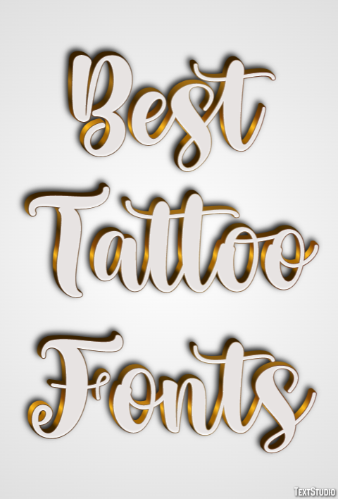 Best Tattoo Fonts Texteffekt