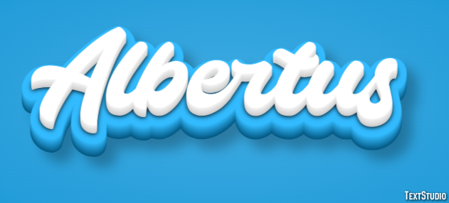 Albertus Text Effect