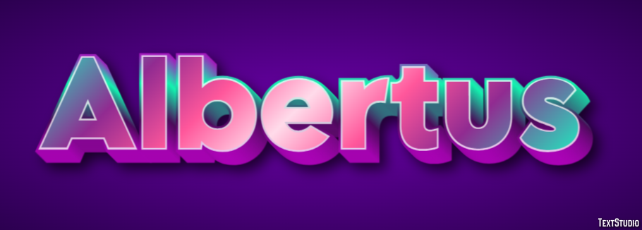 Albertus Text Effect