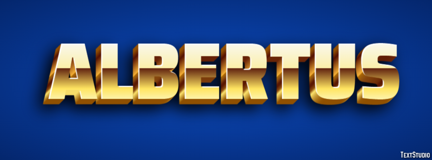 Albertus Text Effect