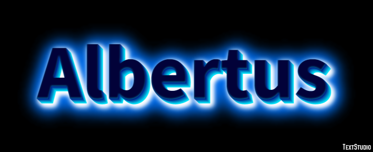 Albertus Text Effect