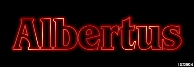 Albertus Text Effect