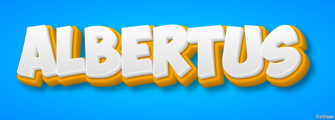 Albertus Text Effect
