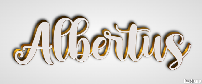 Albertus Text Effect