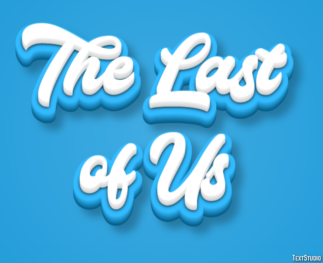 The Last of Us Эффект текста