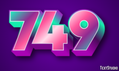 749 Text Effect