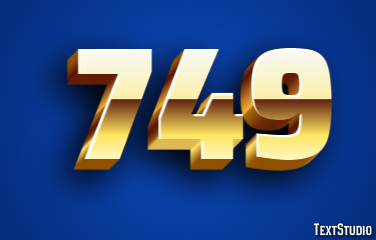 749 Text Effect