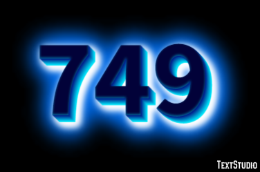 749 Efekt tekstowy