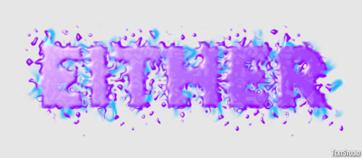 Either Tekst Effect