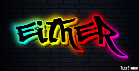 Either Text Effect