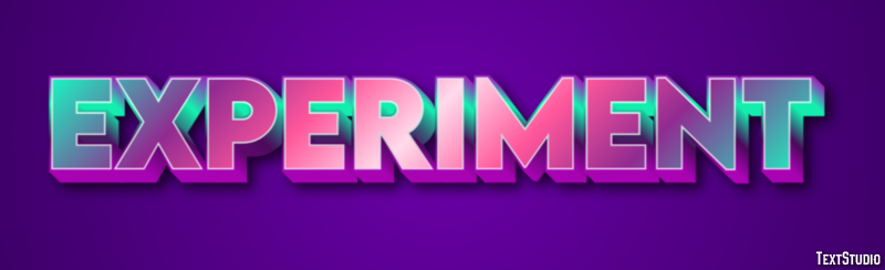 Experiment Text Effect