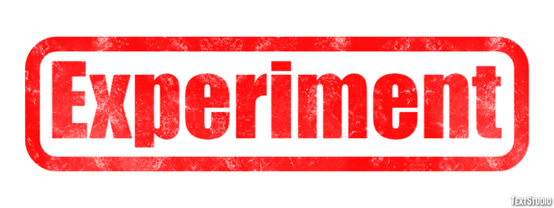 Experiment Text Effect