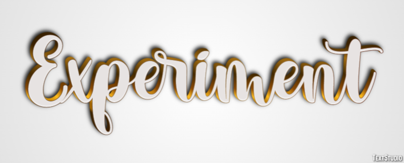 Experiment Text Effect