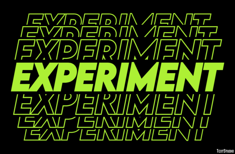 Experiment Text Effect