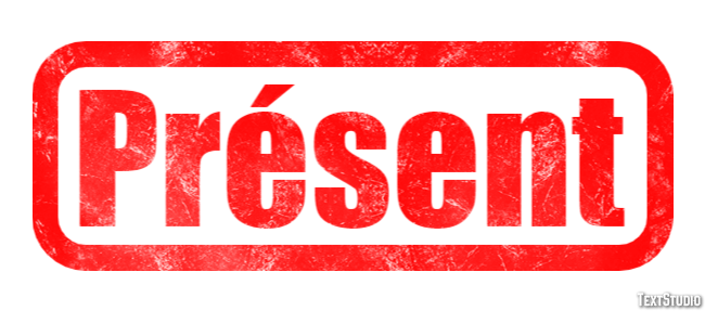 Présent Effet de texte