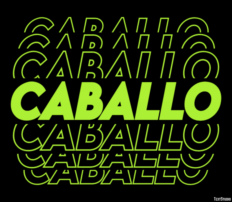 Caballo Efecto de texto