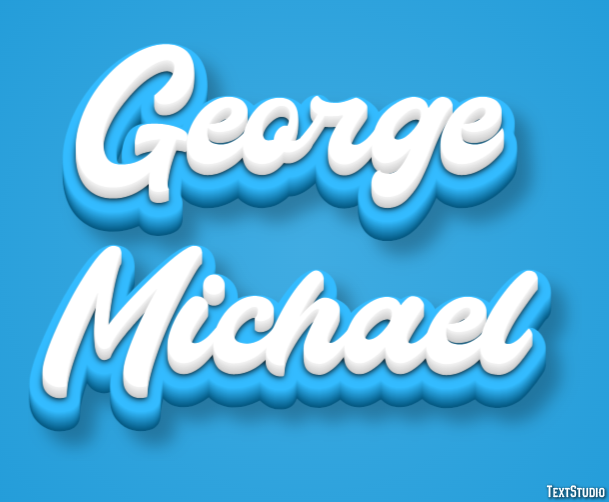 George Michael Texteffekt