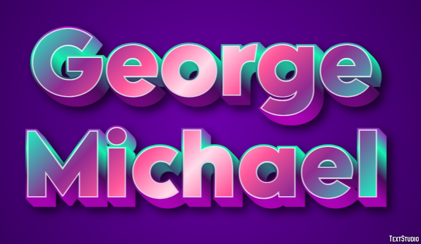 George Michael Efeito de texto