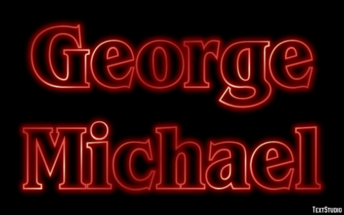 George Michael Efeito de texto
