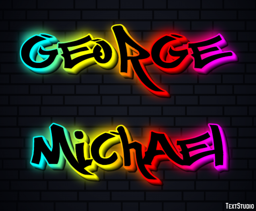 George Michael Texteffekt
