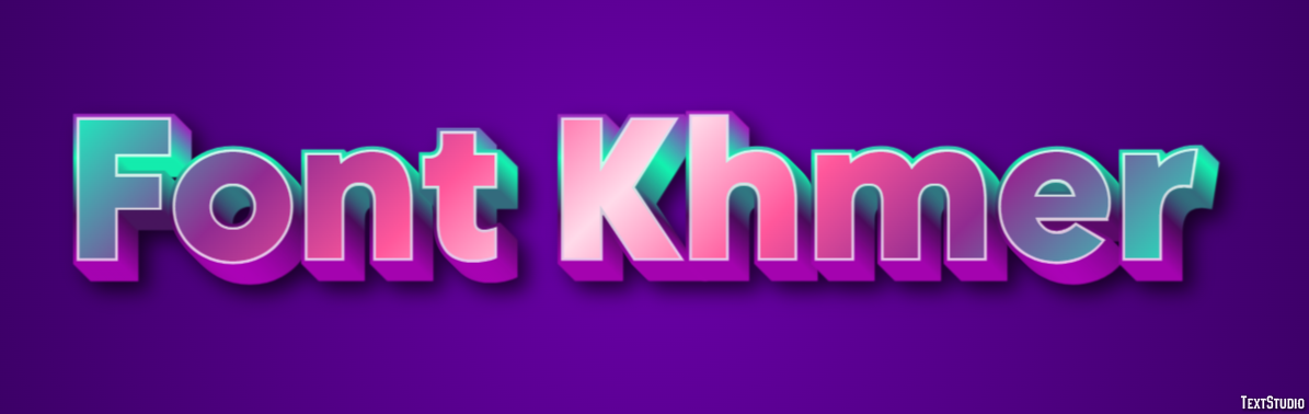 Font Khmer Text Effect