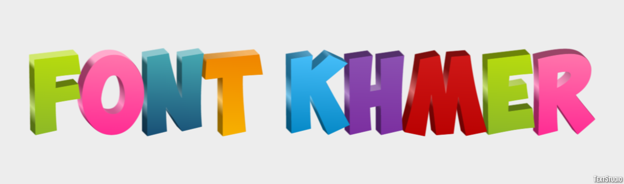 Font Khmer Text Effect