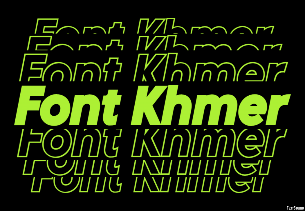Font Khmer Text Effect