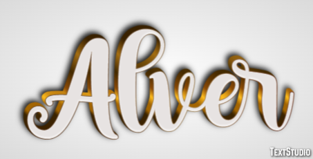 Alver Text effect